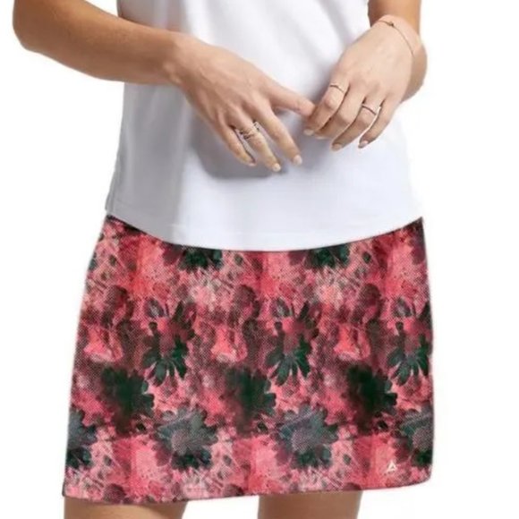 BERMUDA SANDS Pink Print GOLF SKORT Travel Casual Active Size S - Picture 2 of 8